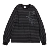 Untitled Starrynight Small Stripe Long Sleeve BLack Chacoal