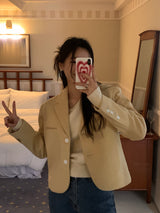 【MADE】フルカシミヤアンバランスオフショルダーニット