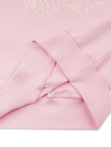 UNISEX Rose Embossed ブラウス レギュラーフィット スウェットシャツ ピンク (FCF1TS328M)