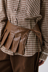レザースカートベルト [Brown]