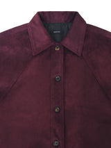 KOOKEESEE Vegan Suede Jacket (Wine)