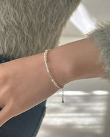 Sparkle pearl bracelet (silver)