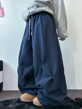 パンチングルーズヒップストリートロングパンツ 💙🤎2COLOR