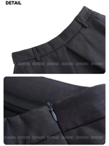 flare pintuck midi skirt