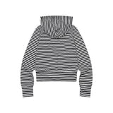LOVRITS MINI HEART LOGO STRIPE RAGLAN HOOD ZIP-UP (2Color)