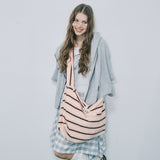 Stripe sling bag_pink