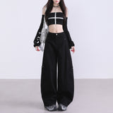 Retro High Waist Wide-Leg Pants – Old Money Style Relaxed Trousers