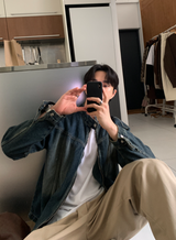 Wayne Biker China Denim Jacket