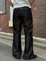 Glossy Flared Jeans