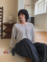 Summer Linen Stripe Banding Pants