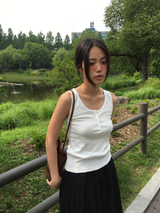 ログヘンリーネックスリーブレストップス (5color)