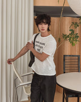 Saier Vintage Lettering Short Sleeve T-shirt