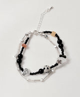 Layered Beads Cross ジェミニブレスレット