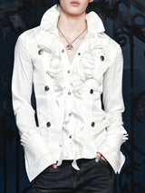 SILENT V COURT RUFFLE SHIRT