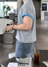 ルックバージップソフトテンセルレイヤードクロップド半袖Tシャツ