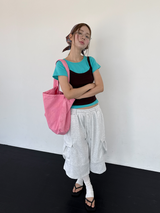 pastel canvas washing bag