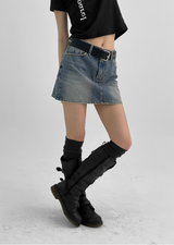 [B-DENIM] VINTAGE MINI SKIRT 038