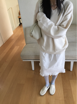 ノティフリルミディコットンスカート