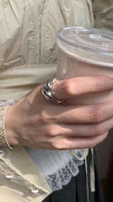 Bold twist ring