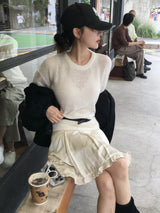 ロピーアルパカボタンラウンドニット(9c)