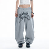 Lettering Balloon Sweatpants - GREY