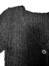 [BODY SHAPING] HIP FRINGE SOFT-FIT SLIM KNIT V-NECK CARDIGAN - 2 COLOR