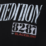 8287 Limitedition Short Sleeve Crop Tee (Black)