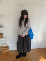 Hillger Brushed Dot Long Skirt