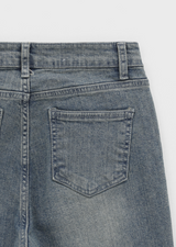 [B-DENIM] LOW SLIM BOOTS-CUT 037