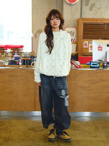 CROSS APLIQUE DENIM BLACK