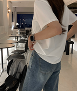 [Lè made/10,000 Sold] レ メイド スタンド ユーネック ショートスリーブ ティーシャツ/ 4カラー