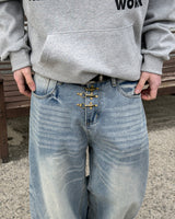 ロケンファイヤーマンフックデニムパンツ