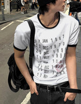 クロップドマッスルフィットアーカイブTシャツ