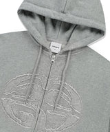 ECLIPSE RAW CUT ZIP UP HOODIE