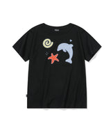 26SS★ Dolphin Pop Crop Short Sleeve Tee