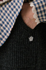 Bermuda knit wool pants [Charcoal]