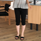Clean Span Slim Fit Biker Capri Pants 1 Color / Knee-Length & 7-Length