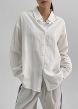 [MADE] Bester Loose Fit Striped Shirt