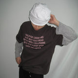 ルック ストライプ レイヤード ロングスリーブ Tシャツ (3 Colors)