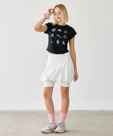 BALLOON MINI SKIRT WHITE