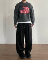 Flag Brushed Wool Knit