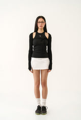 【即日発送】Jewel tank top - black  