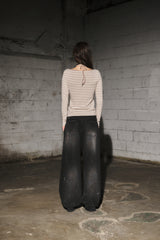 vt denim pants (black)