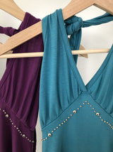 stud halter sleeveless