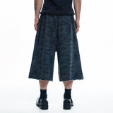 Camo 8-quarter Sweat Bermuda Pants - CHARCOAL