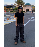 [1+1] Ribbed Muscle Henley Neck