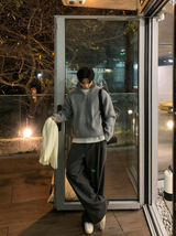  Logane Drake Cash-Like Half Zip-Up Knit