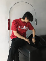 [A-T0114] シカゴクロップ半袖Tシャツ (4色)