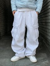 Double brushed big pocket balloon pants