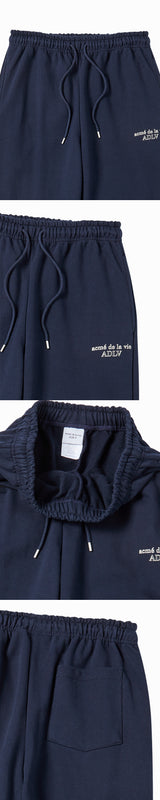 25FW ボーダーラインロングパンツ ダークネイビー